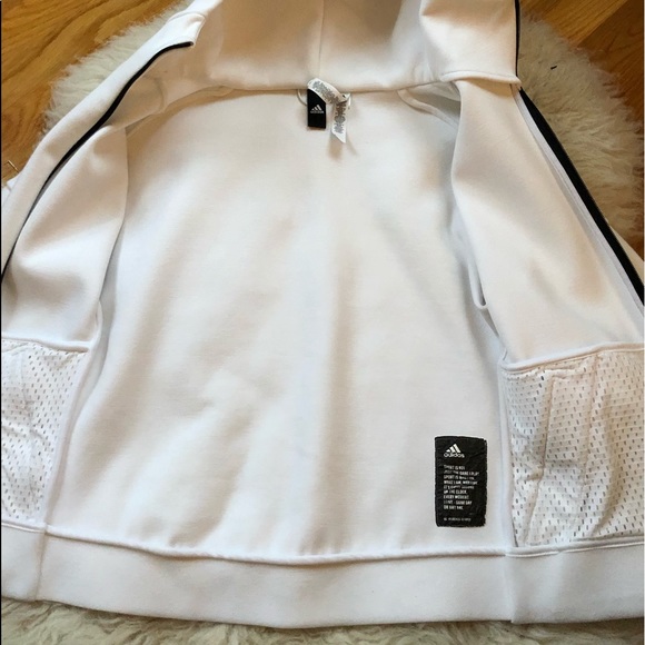 WHITE ADIDAS JACKET - Picture 3 of 6
